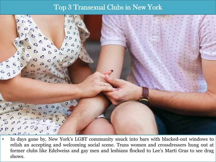top 3 transexual clubs in new york