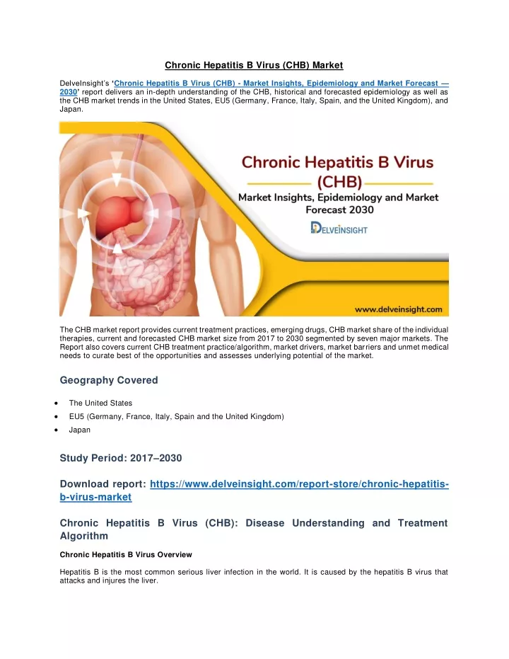 chronic hepatitis b virus chb market