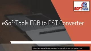 EDB to PST Conversion Software
