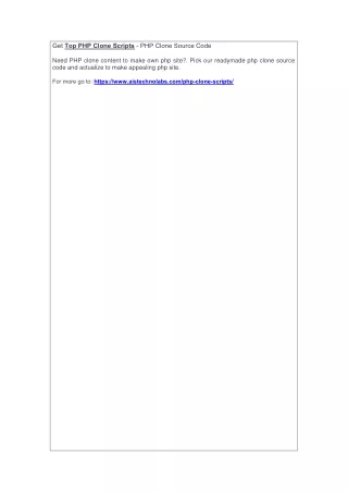 get top php clone scripts php clone source code
