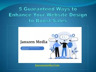 5 guaranteed ways to enhance your website design to boost sales