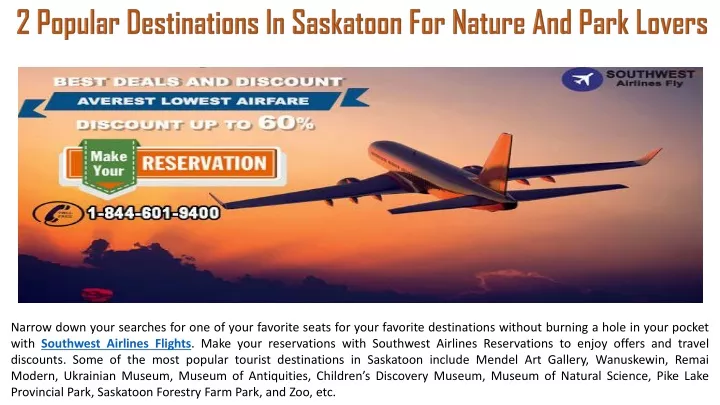 2 popular destinations in saskatoon for nature