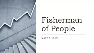 Sunday October 25, 2020 Sermon slides for Mark 1:14-20