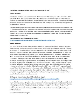 transformer breathers industry analysis