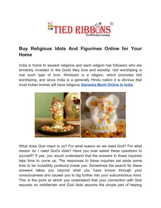 Buy the Religious Idols and Figurines Online for Your Home