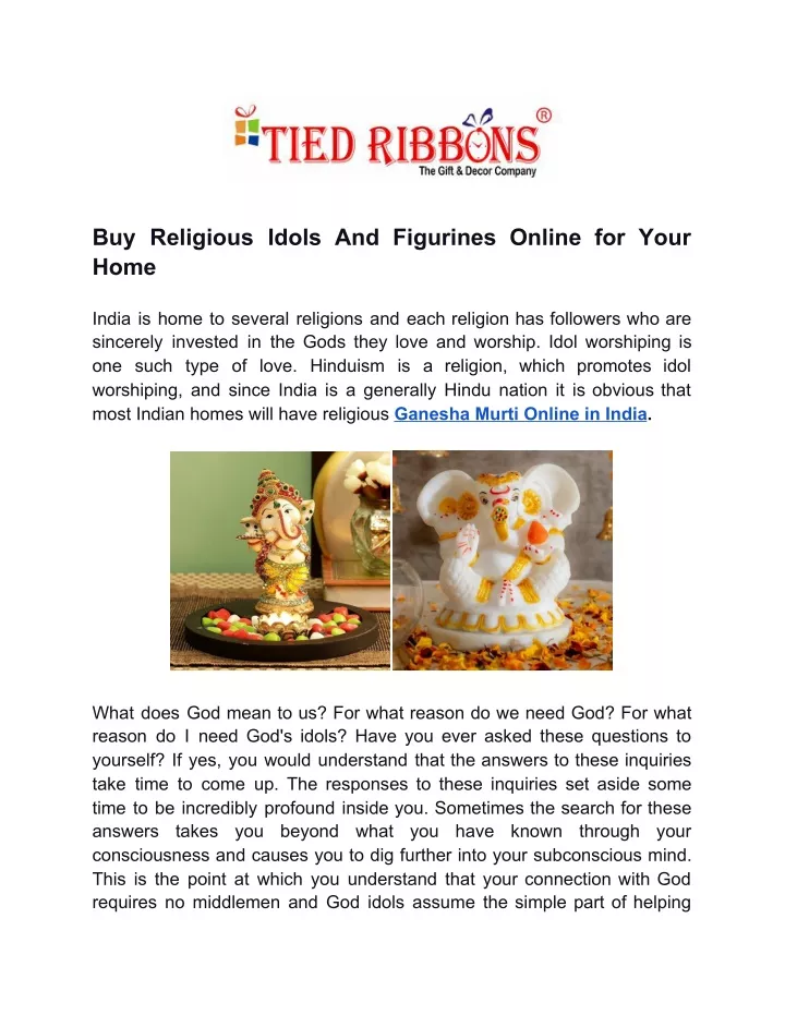 buy religious idols and figurines online for your
