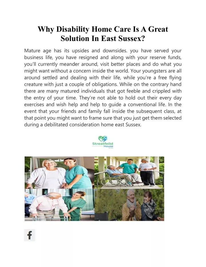 why disability home care is a great solution