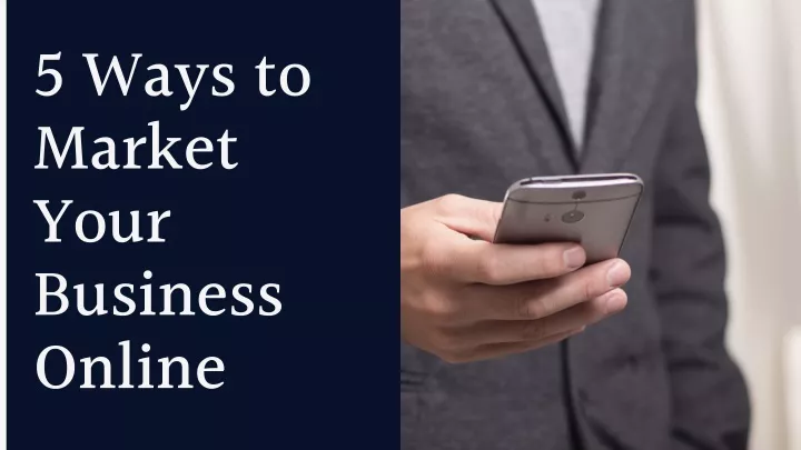 5 ways to market your business online
