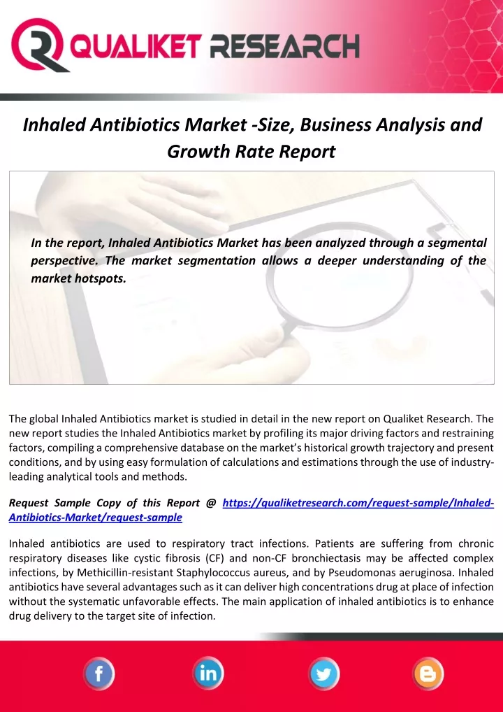 inhaled antibiotics market size business analysis