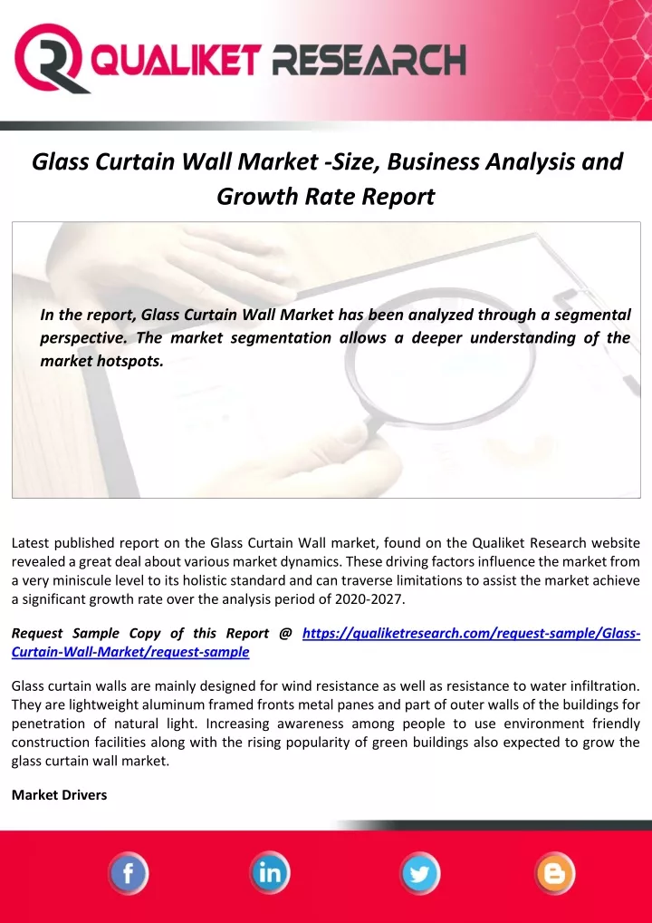 glass curtain wall market size business analysis