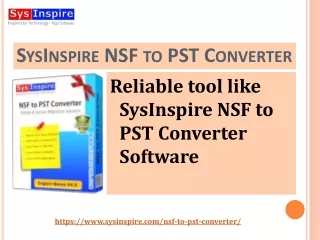 s ys i nspire nsf to pst c onverter reliable tool