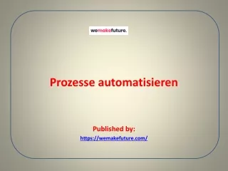 Prozesse automatisieren