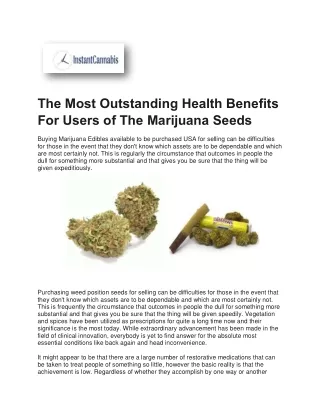 the most outstanding health benefits for users