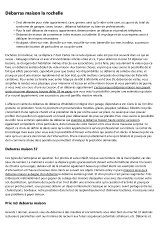15 Statistiques surprenantes à propos de debarras maison gratuit vosges