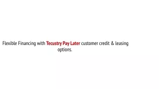 Easy Buy Gadgets in 2020 with Tecustry Buy Now Pay Later Scheme