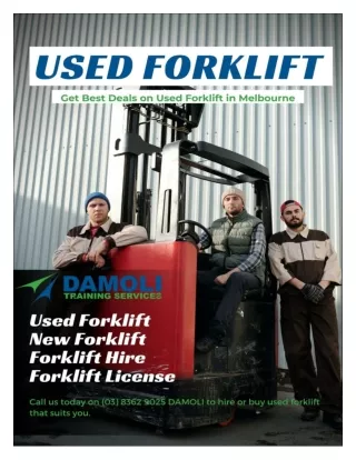 Find and Buy Used Forklift in Melbourne at Damoli
