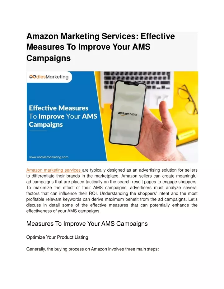 amazon marketing services effective measures