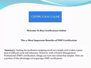 The 12 Most Important Benefits of PMP Certification
