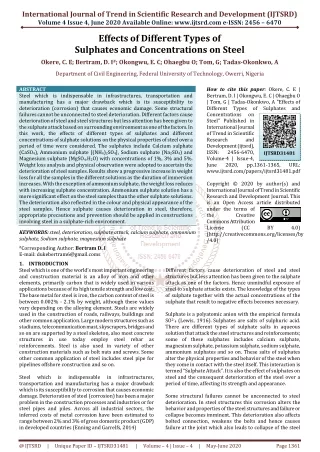 international journal of trend in scientific