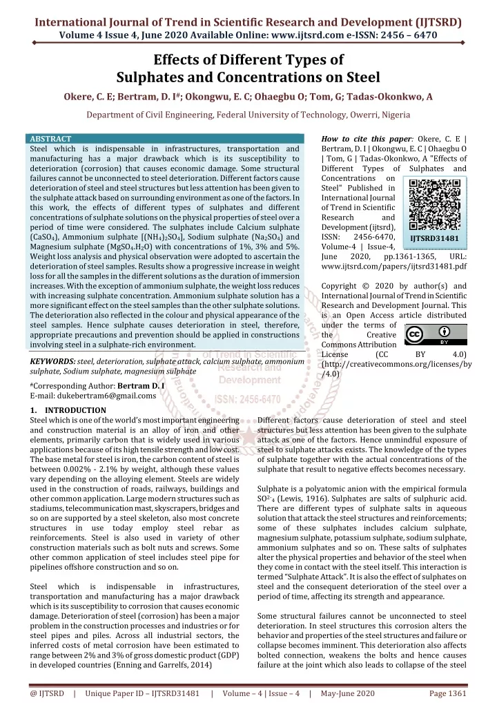 international journal of trend in scientific