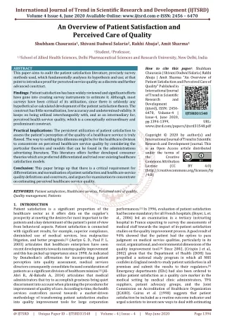international journal of trend in scientific
