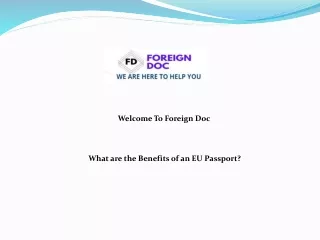 What are the Benefits of an EU Passport