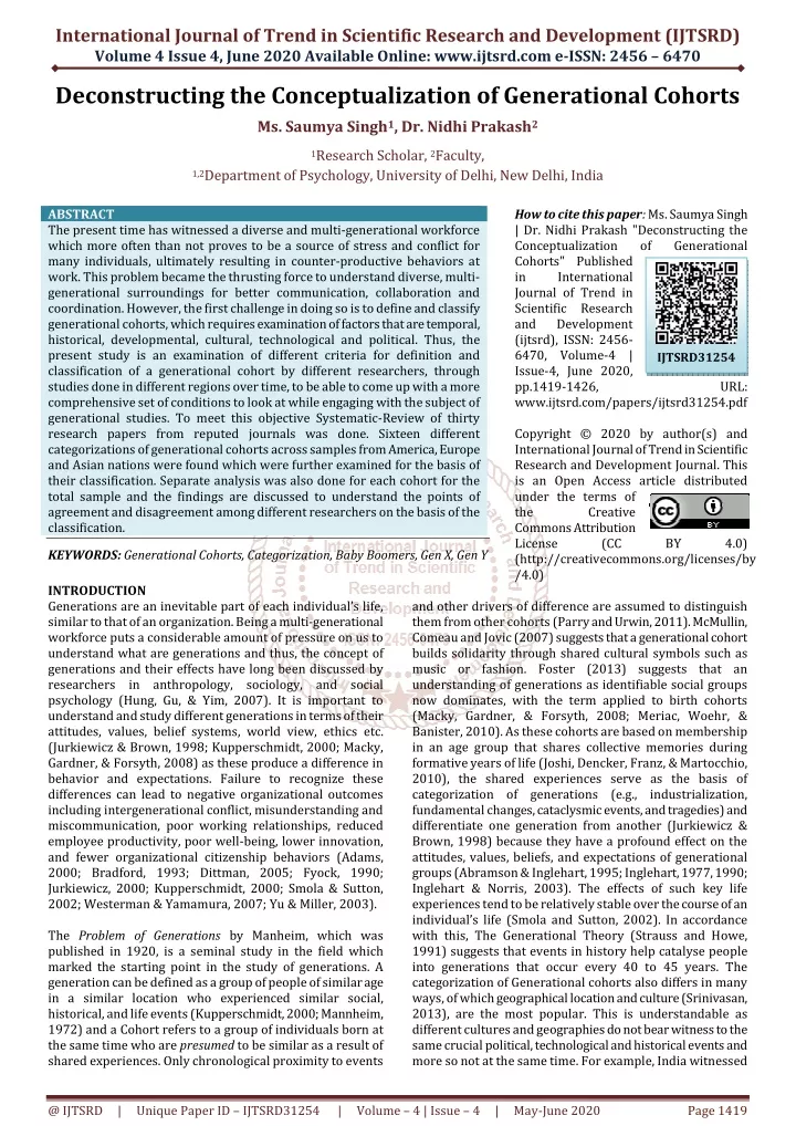 international journal of trend in scientific