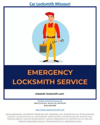 car locksmith missouri