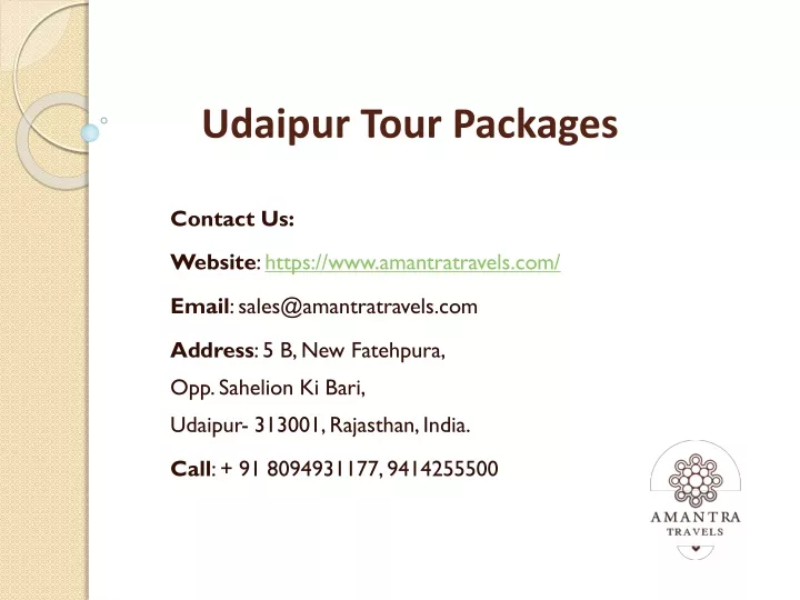 udaipur tour packages