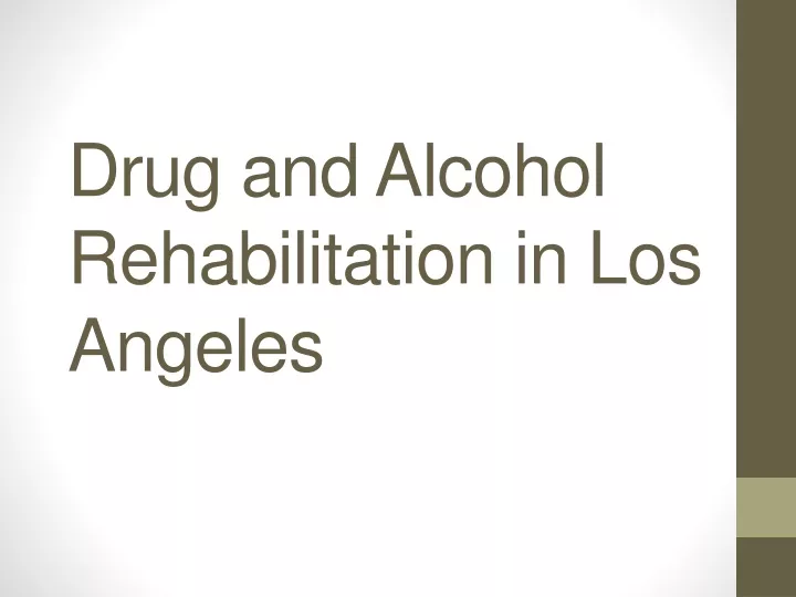 drug and alcohol rehabilitation in los angeles