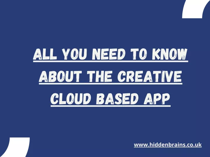 all you need to know about the creative cloud
