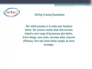 Stirling Training Consultants