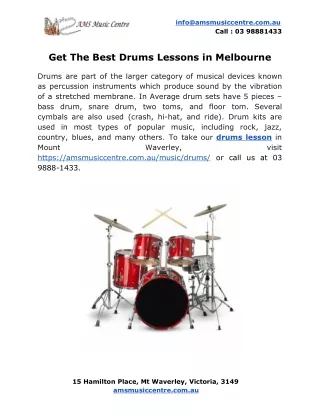 info@amsmusiccentre com au call 03 98881433