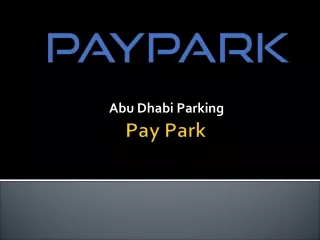 Parking Zones Dubai