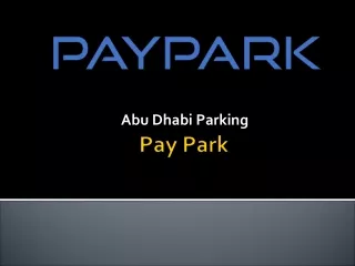 abu dhabi parking