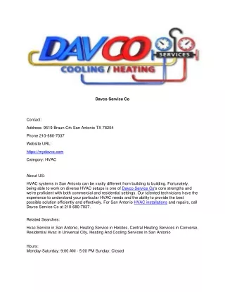 Davco Service Co