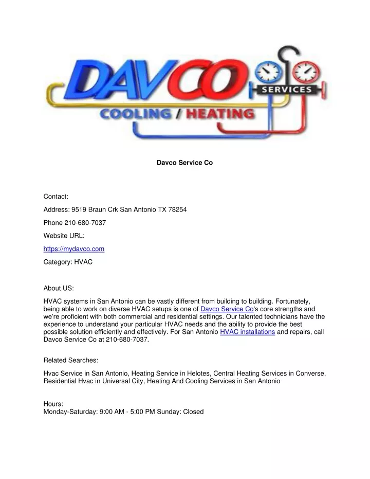 davco service co