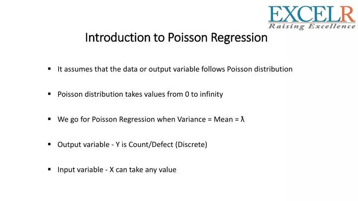 introduction to poisson regression