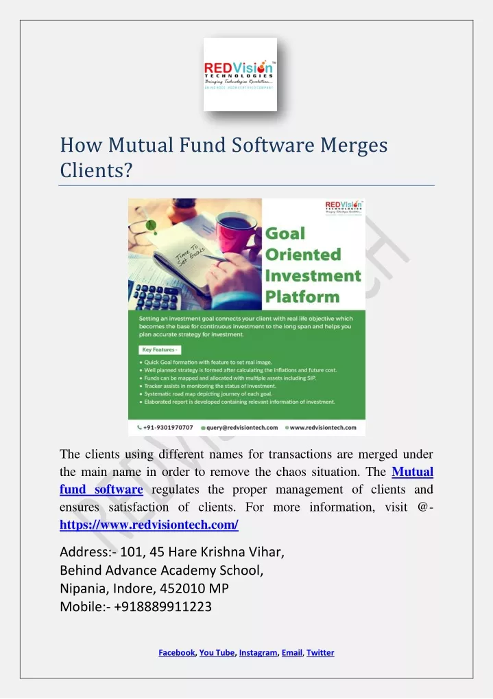 how mutual fund software merges clients