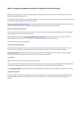 what is a property management
