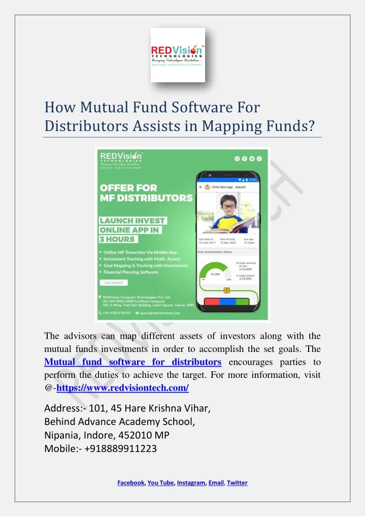 how mutual fund software for distributors assists