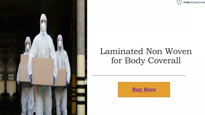 laminated non woven for body coverall