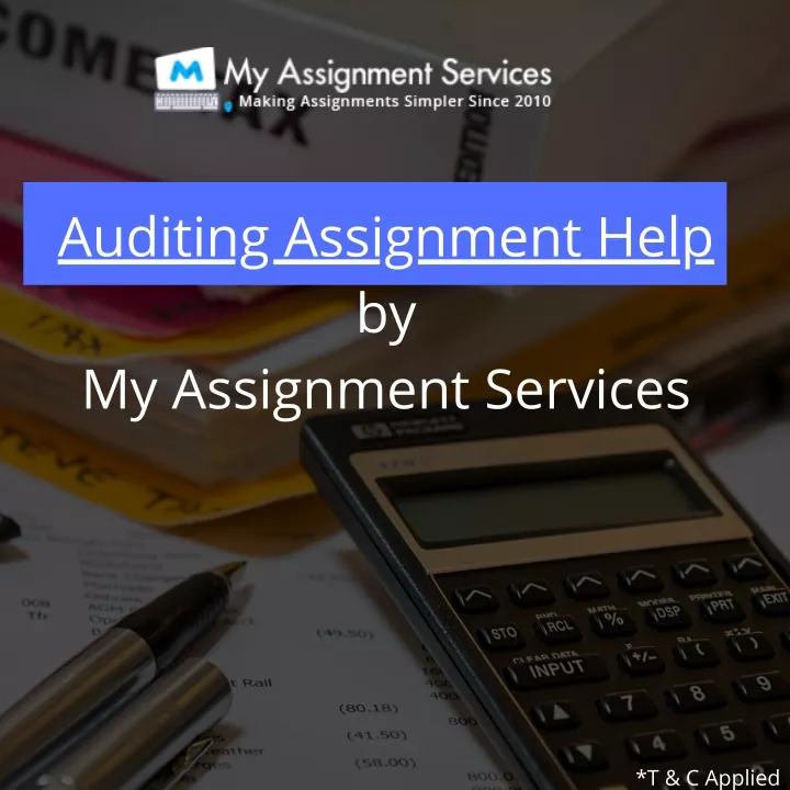 auditing assignment help by my assignment services