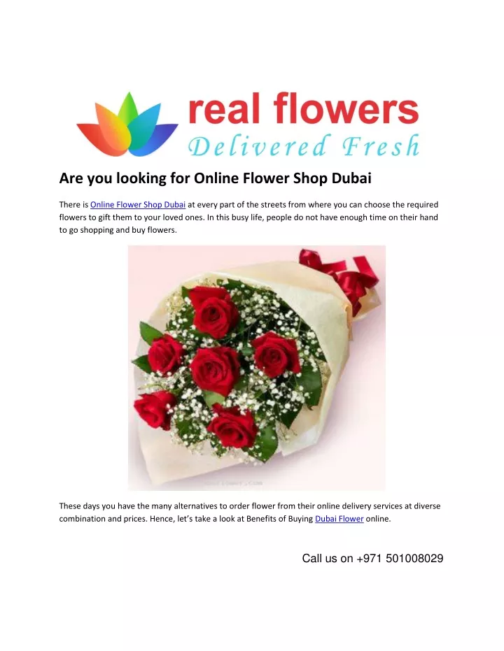 are you looking for online flower shop dubai