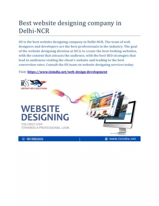 Best website designing company in Delhi-NCR