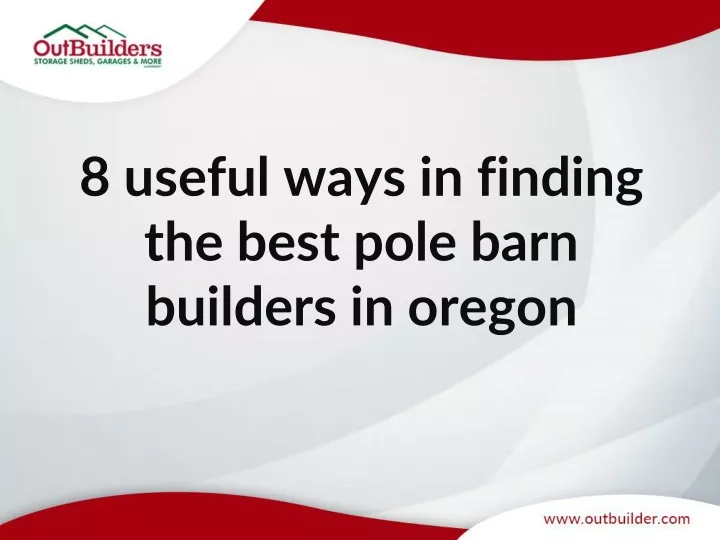 8 useful ways in finding the best pole barn