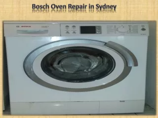Bosch Oven Repair in Sydney