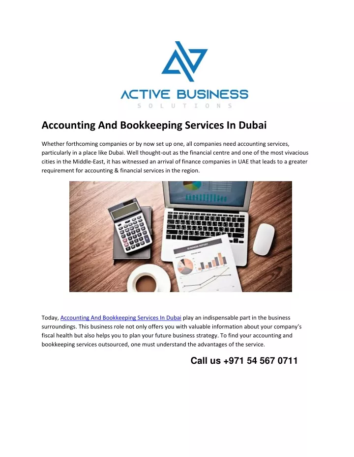 accounting and bookkeeping services in dubai