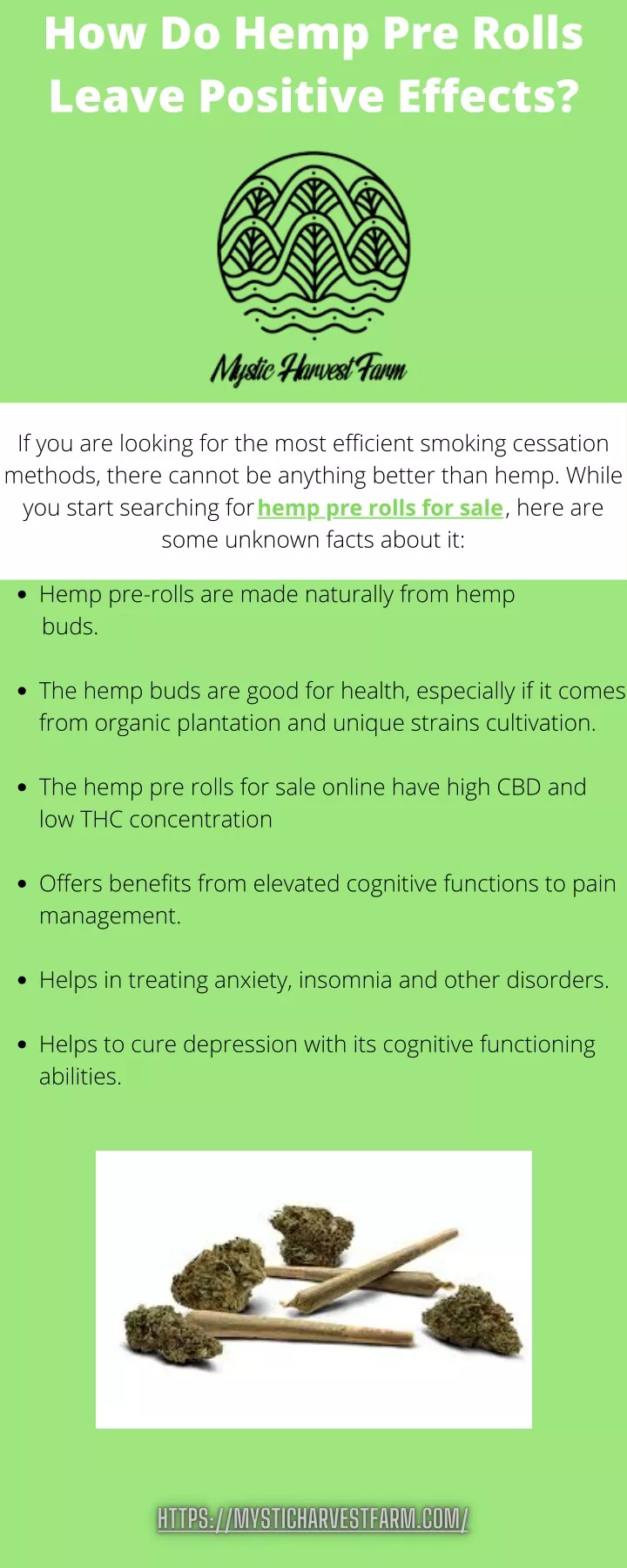 how do hemp pre rolls leave positive effects