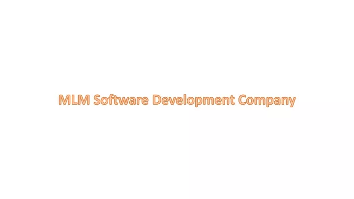 mlm software developmen t company